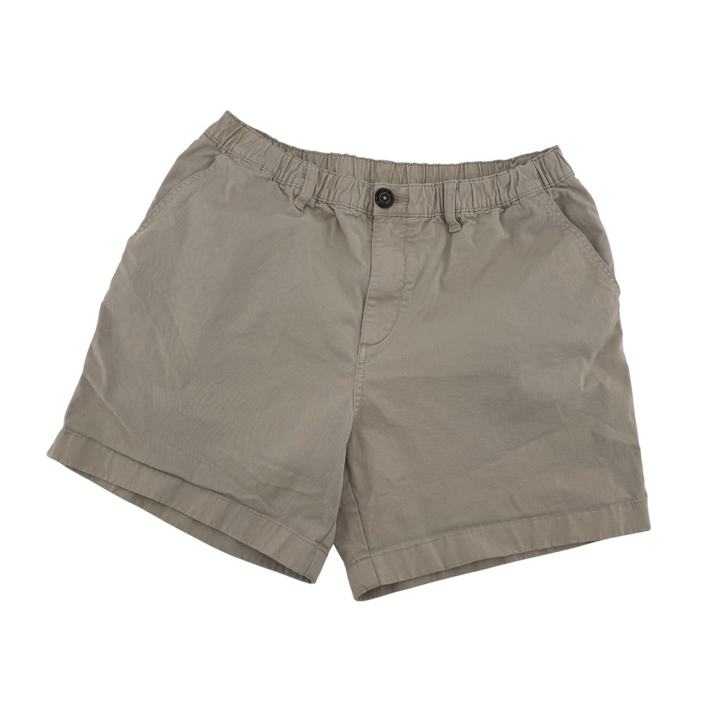 Chubbies Mens XL Khaki Stretch Twill Elastic Waist Chino Shorts Tan 30" Waist